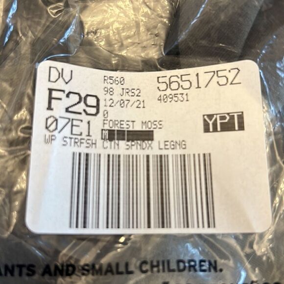 Lands End Starfish forest moss spandex leggings Size MP NIB - Picture 7 of 7